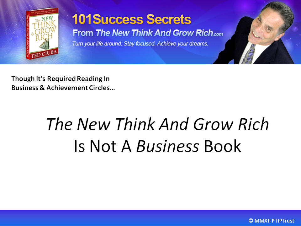 The New Think And Grow Rich Is Not A Business Book